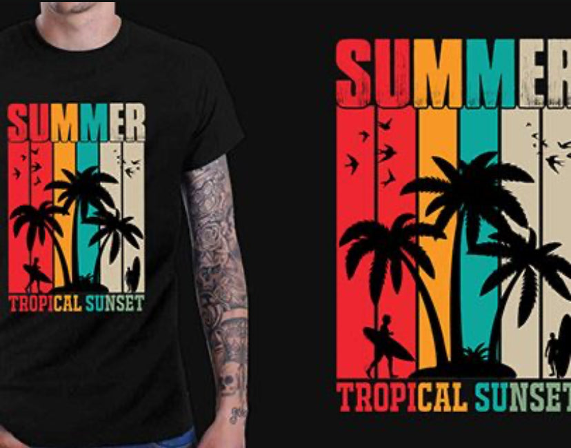 Round Neck T Shirt Printed