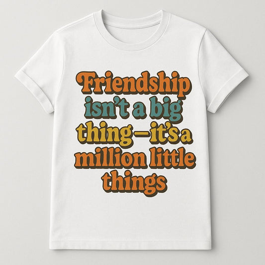 Round Neck BFF T Shirt Printed