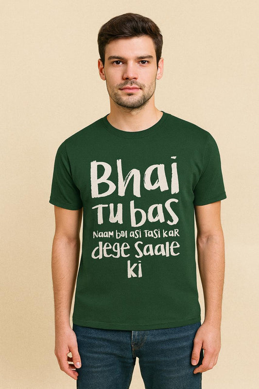 Round Neck BFF T Shirt Printed